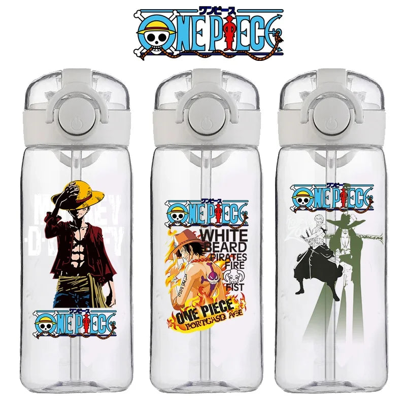 One Piece Luffy Cup Clear Brand High Quality Water Bottle Outdoor Sport Leak Proof Cute Plastic School Water Bottle for Kids New