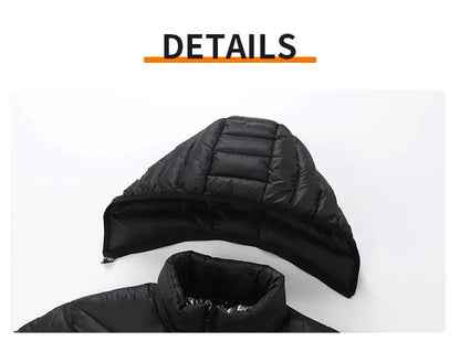 Men Heated Jacket USB Electric Heated Coat Hunting Hiking Camping Outdoor Skiing Heating Jacket Camping Heated Clothing