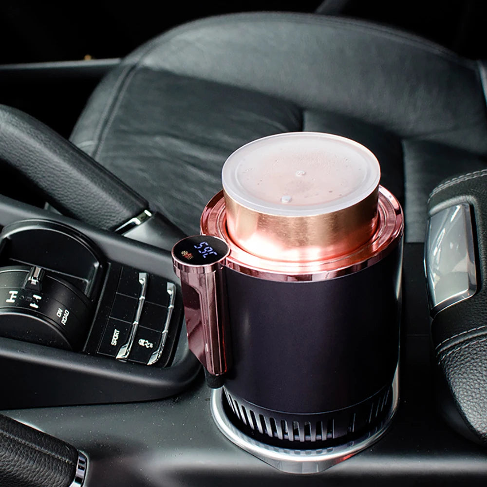 Thermo-Flex Smart Dual-Action Beverage Holder | Fast Heating & Cooling Mug & Can Chiller