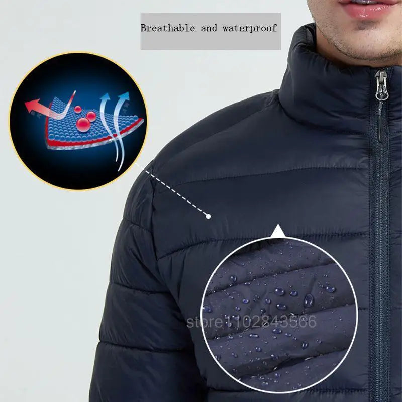 Men Heated Jacket USB Electric Heated Coat Hunting Hiking Camping Outdoor Skiing Heating Jacket Camping Heated Clothing