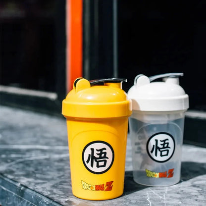 Dragon Ball Sports Fitness Drinking Cup Bottle Anime Portable Whey Protein Powder Box Milkshake Mixing Cup Outdoor Container